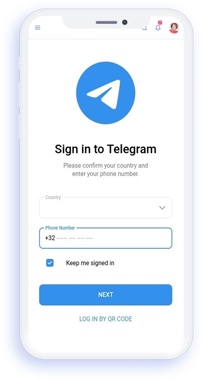 A second phone number receiving verification codes in the quackr inbox